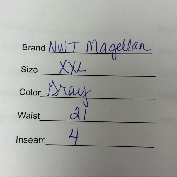 NWT Magellan Outdoor PRO Flex Water Repellent Gray Fishing Men's Shorts. XXL - Picture 9 of 9